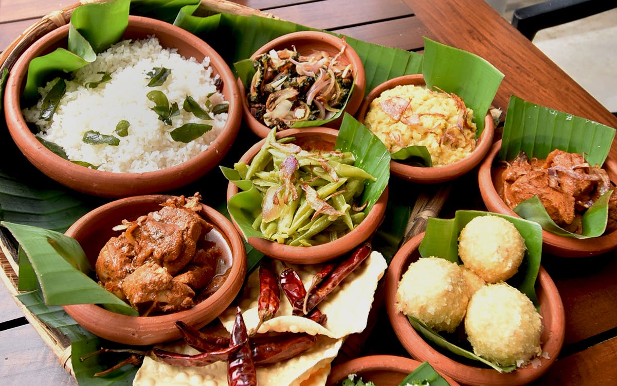Eating Rice and Curry Sri Lanka